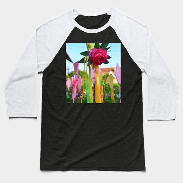 Roses Baseball T-Shirt by tamara0